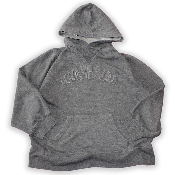 Champion Tops - Gray Y2K Champion Hoodie